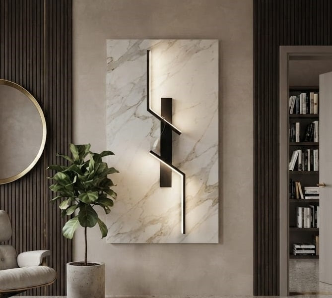 Black Linear Wall Light