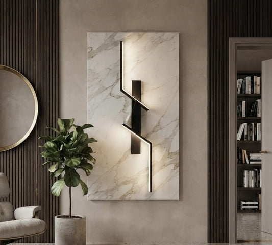 Black Linear Wall Light