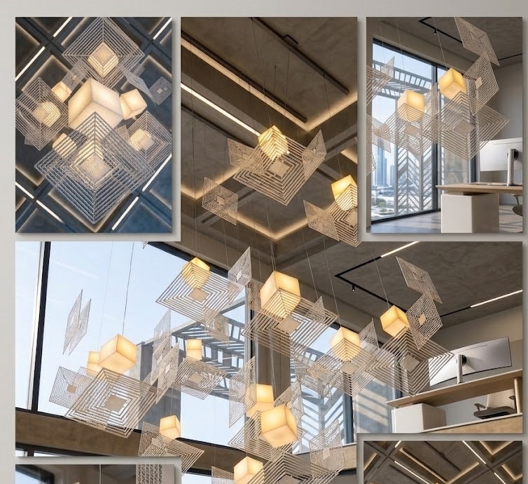 Architectural Statement Chandelier