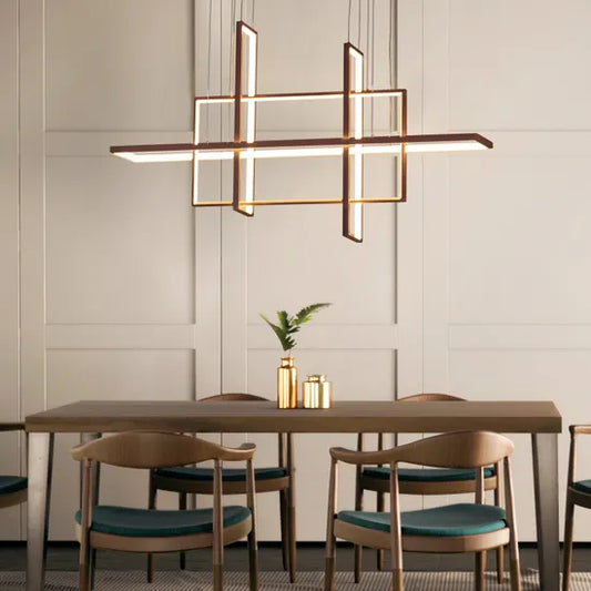 Rectangular Modern Art Chandelier