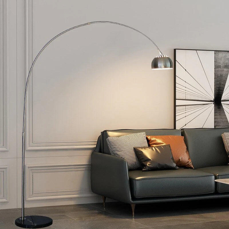 Silver Arc Floor Lamp