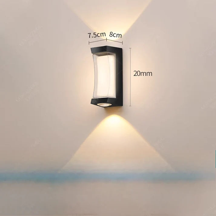 Curved Updown Wall Light